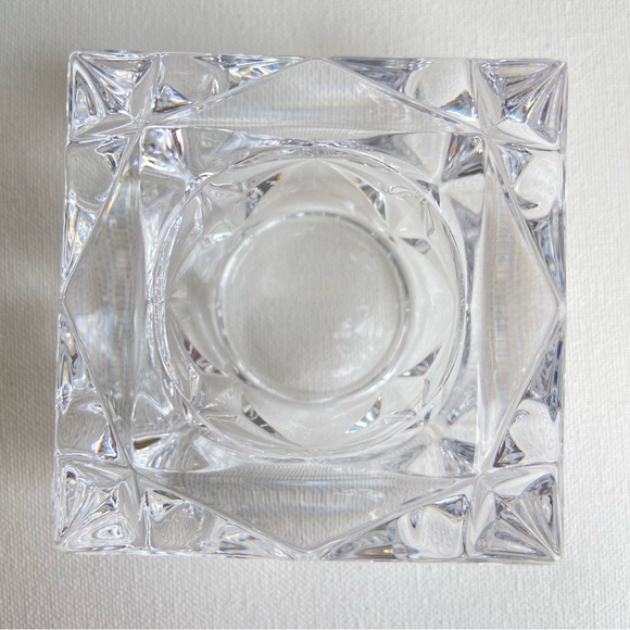 PartyLite Quad Prism lead crystal clear candle holder votive or tealight P0129 - Picture 6 of 9